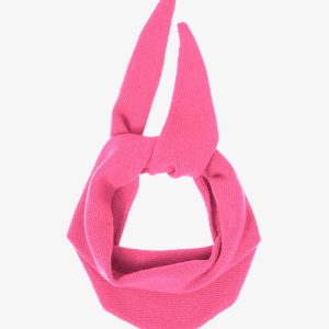 Merino Wool Triangle Scarf - Bubblegum Pink