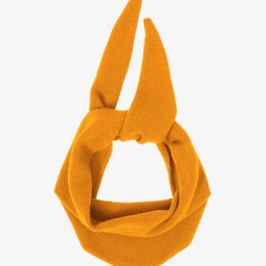 Merino Wool Triangle Scarf - Burned Yellow