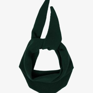 Merino Wool Triangle Scarf - Emerald Green