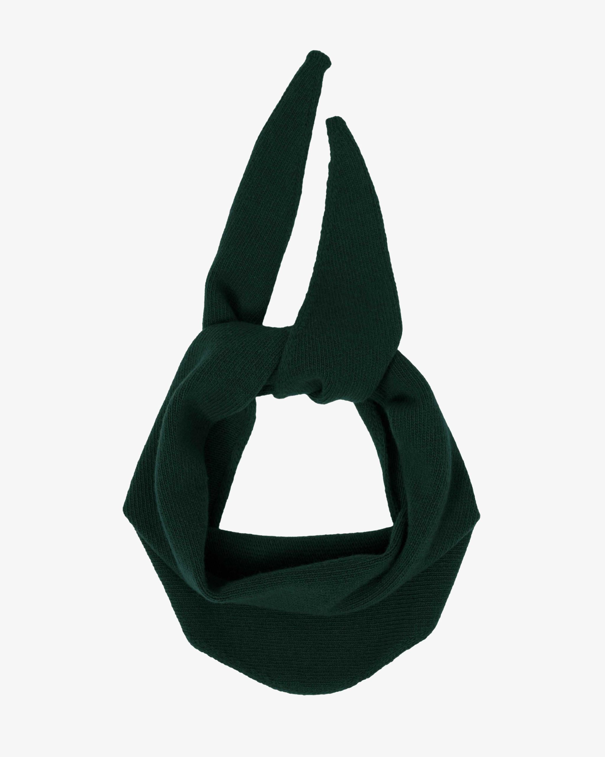Merino Wool Triangle Scarf - Emerald Green