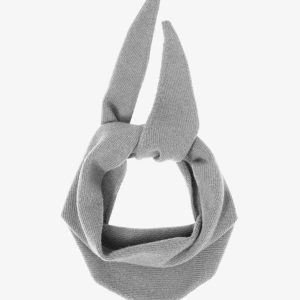 Merino Wool Triangle Scarf - Heather Grey