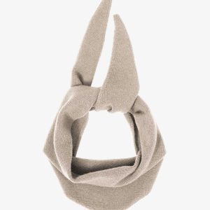Merino Wool Triangle Scarf - Ivory White