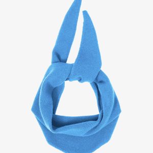 Merino Wool Triangle Scarf - Pacific Blue