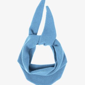 Merino Wool Triangle Scarf - Seaside Blue